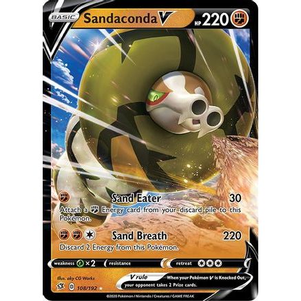 Sandaconda V 108/192 - SWSH02 Rebel Clash Holofoil