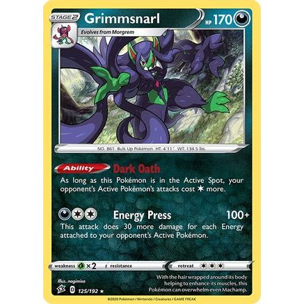 Grimmsnarl 125/192 - SWSH02 Rebel Clash Holofoil