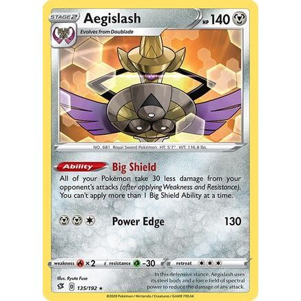 Aegislash 135/192 - SWSH02 Rebel Clash Reverse Holofoil