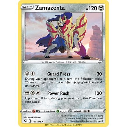Zamazenta 140/192 - SWSH02 Rebel Clash Reverse Holofoil