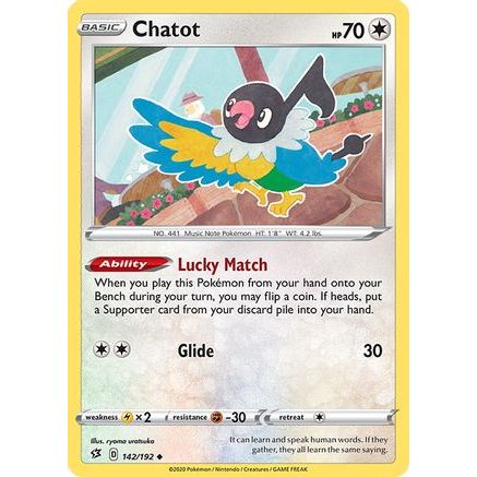 Chatot 142/192 - SWSH02 Rebel Clash