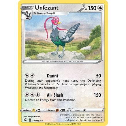 Unfezant 145/192 - SWSH02 Rebel Clash