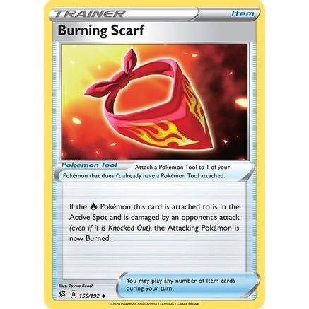 Burning Scarf 155/192 - SWSH02 Rebel Clash Reverse Holofoil