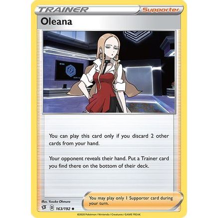 Oleana 163/192 - SWSH02 Rebel Clash Reverse Holofoil