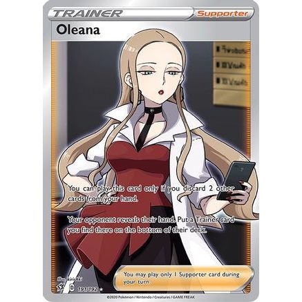 Oleana (Full Art) 191/192 - SWSH02 Rebel Clash Holofoil
