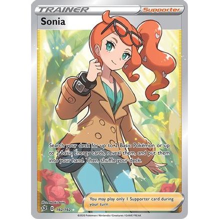 Sonia (Full Art) 192/192 - SWSH02 Rebel Clash Holofoil