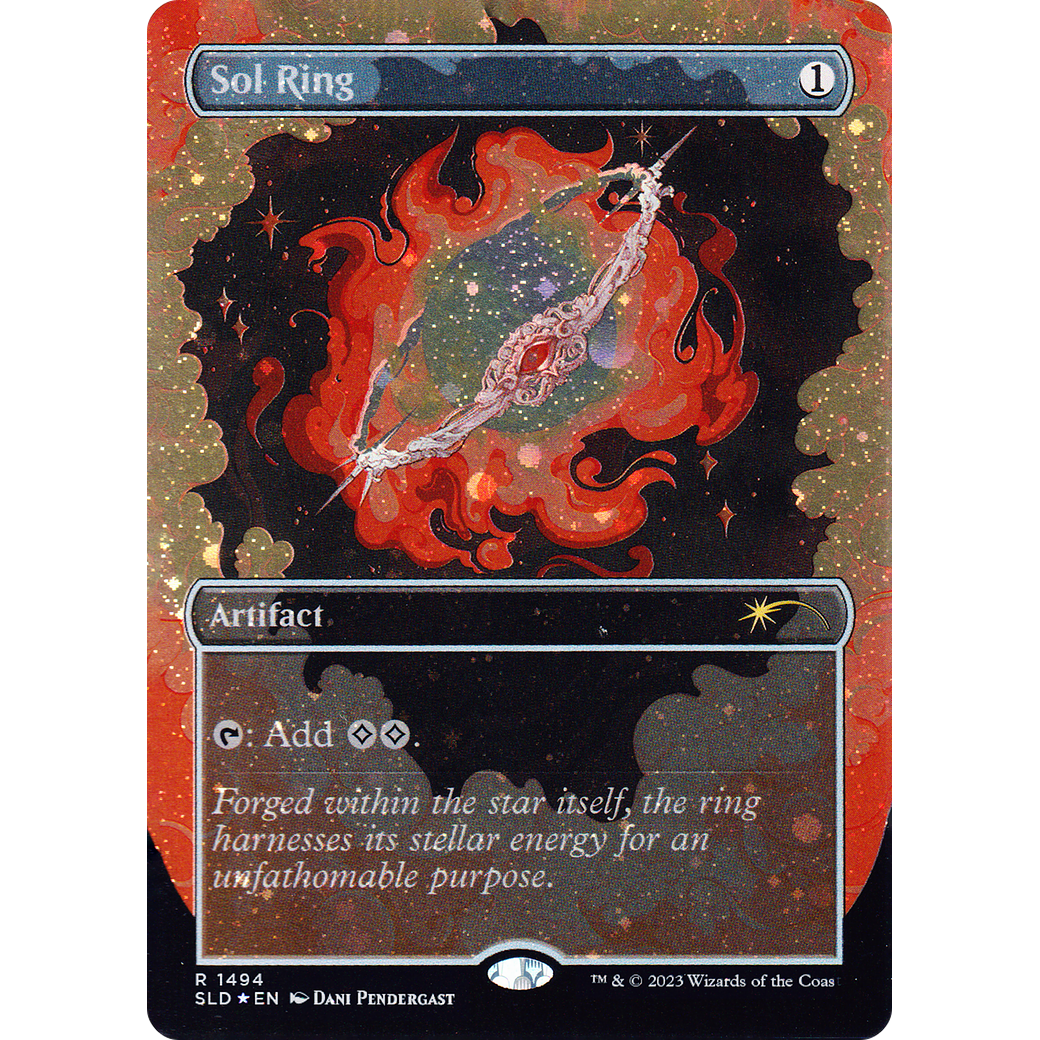 Sol Ring (1494) (Galaxy Foil) (SLD-1494) - Secret Lair Drop (Borderless) Foil