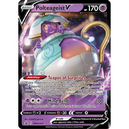 Polteageist V - SWSH021 SWSH021/307 - SWSH Sword & Shield Promo Cards Holofoil