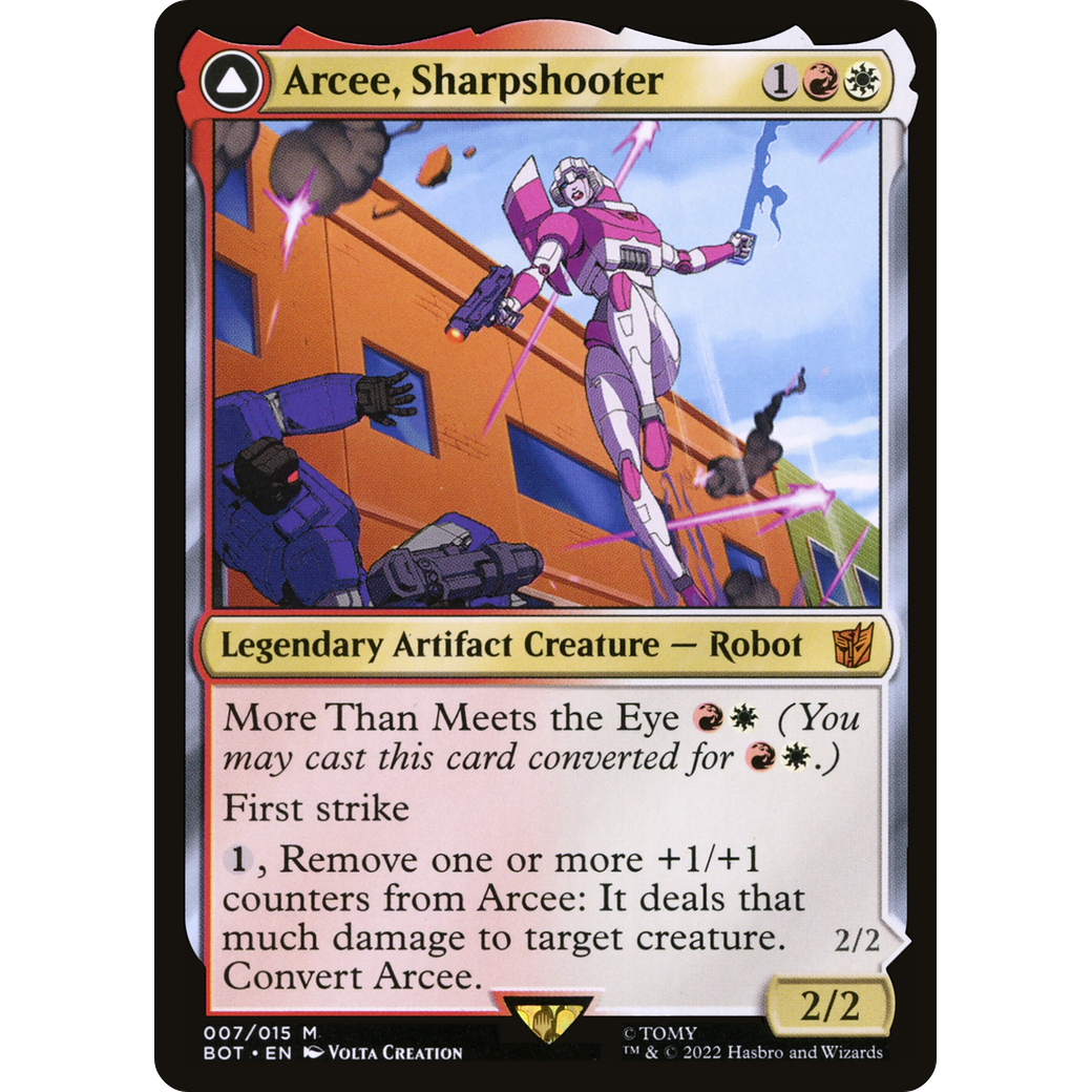 Arcee, Sharpshooter (BOT-007) - Transformers: (convertdfc)