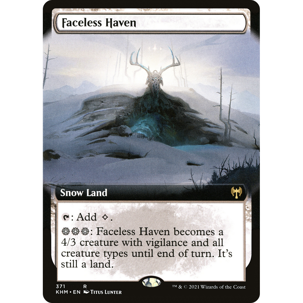 Faceless Haven (Extended Art) (KHM-371) - Kaldheim: (Extended Art, snow)