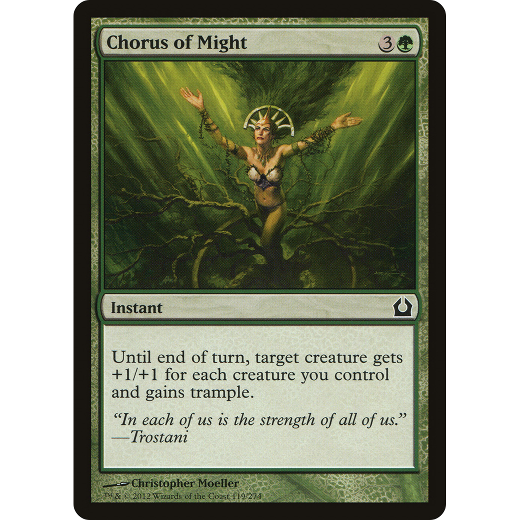 Chorus of Might (RTR-119) - Return to Ravnica Foil