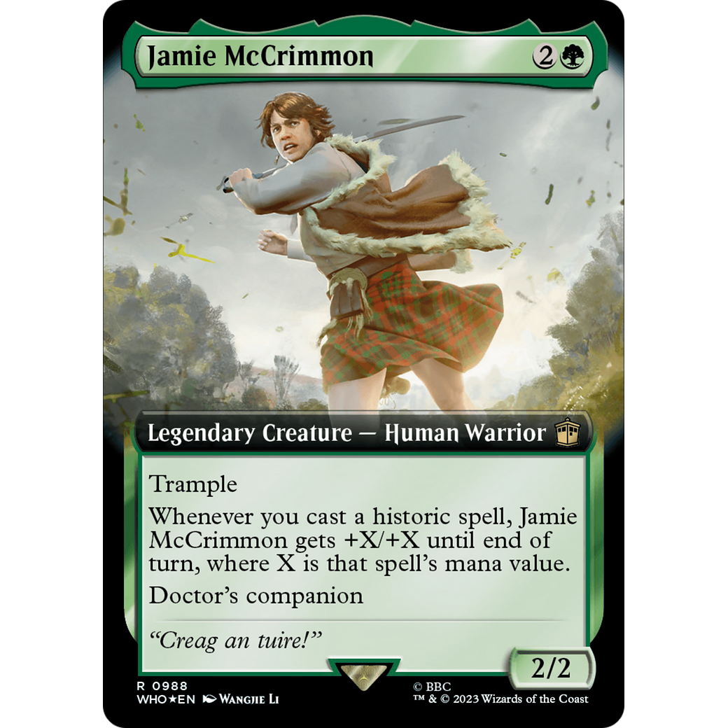 Jamie McCrimmon (Extended Art) (Surge Foil) (WHO-988) - Doctor Who: (Extended Art) Foil