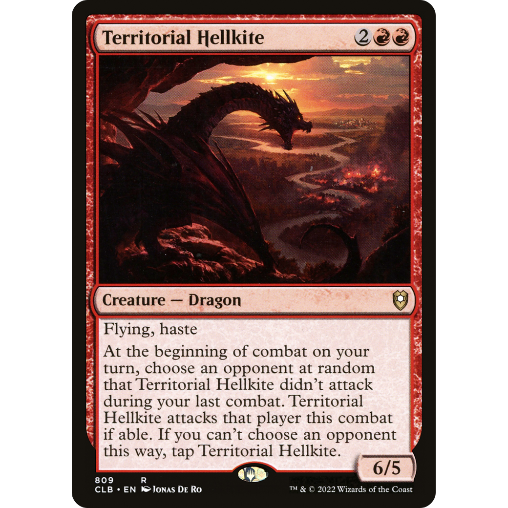 Territorial Hellkite (CLB-809) - Commander Legends: Battle for Baldur's Gate