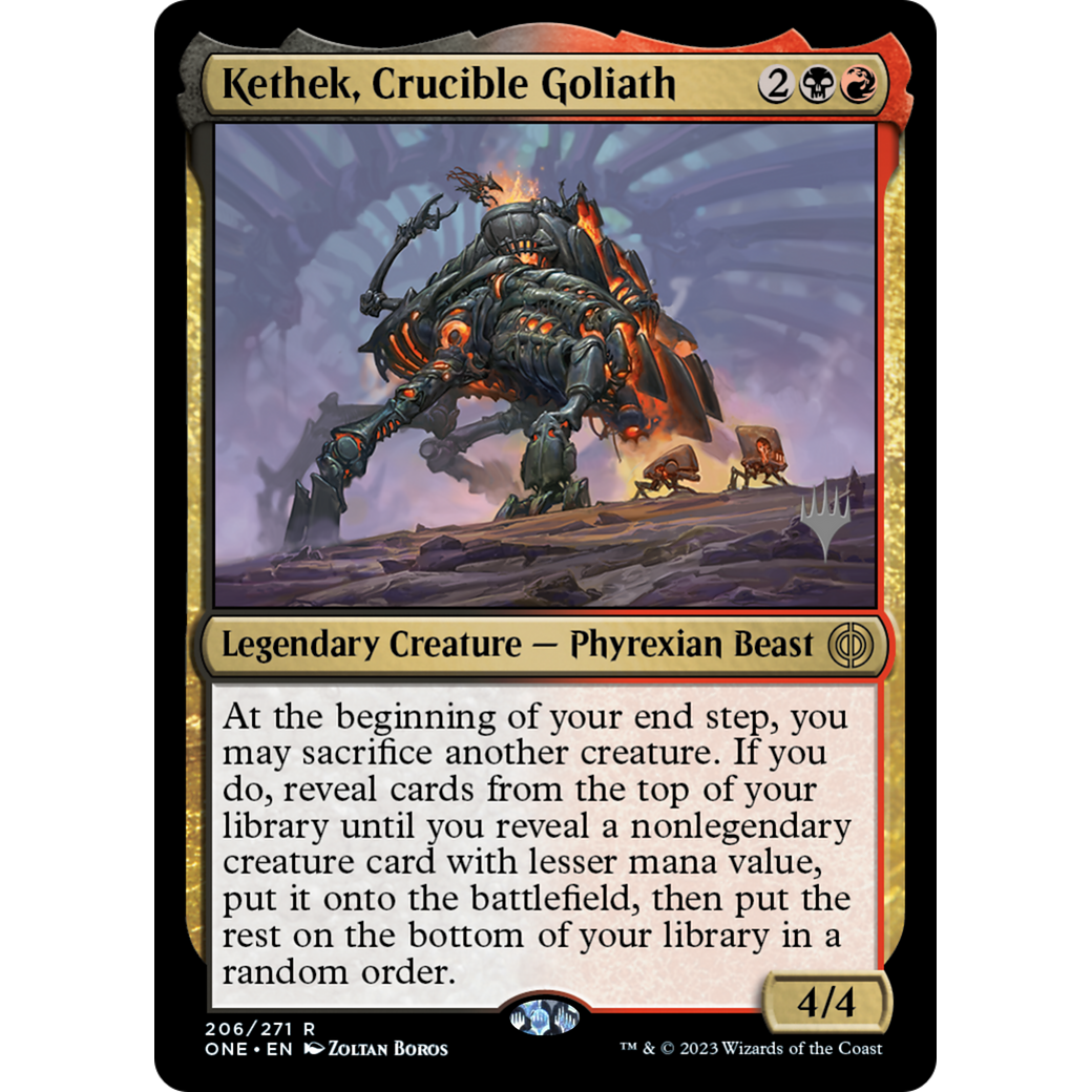 Kethek, Crucible Goliath (PPONE-206P) - Phyrexia: All Will Be One Promos Foil
