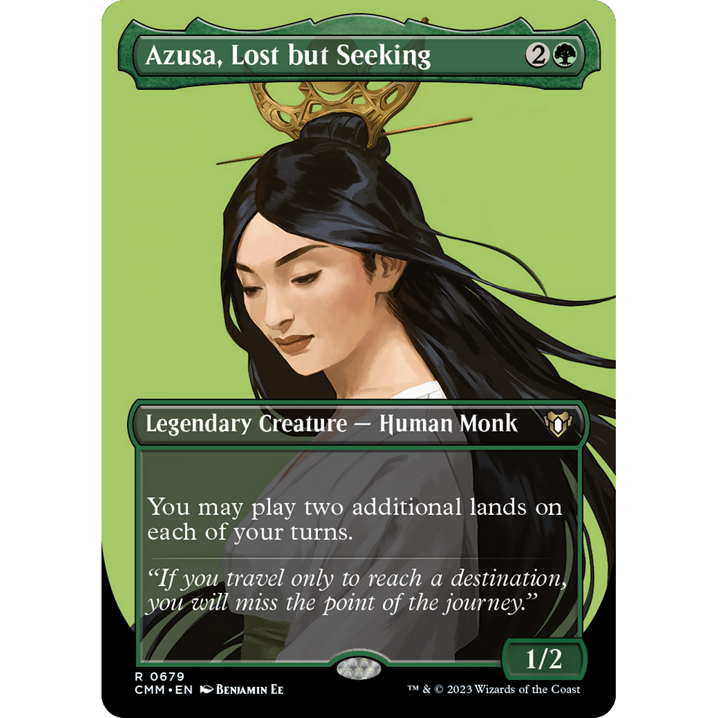 Azusa, Lost but Seeking (CMM-679) - Commander Masters (Borderless)