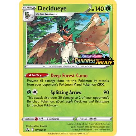Decidueye - SWSH035 (Prerelease) SWSH035/307 - SWSH Sword & Shield Promo Cards Holofoil