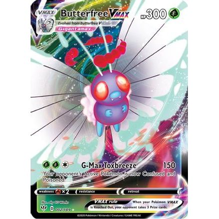 Butterfree VMAX 2/189 - SWSH03 Darkness Ablaze Holofoil