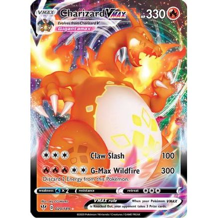 Charizard VMAX 20/189 - SWSH03 Darkness Ablaze Holofoil