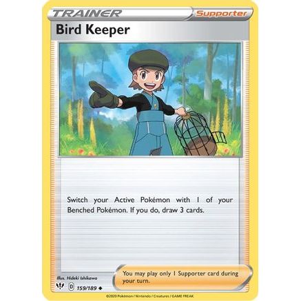 Bird Keeper 159/189 - SWSH03 Darkness Ablaze Reverse Holofoil