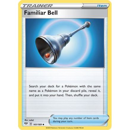 Familiar Bell 161/189 - SWSH03 Darkness Ablaze Reverse Holofoil