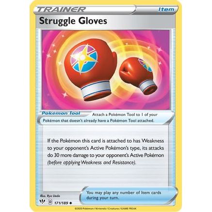 Struggle Gloves 171/189 - SWSH03 Darkness Ablaze Reverse Holofoil