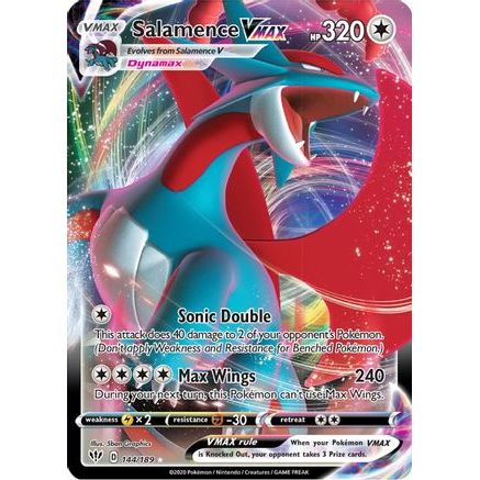 Salamence VMAX 144/189 - SWSH03 Darkness Ablaze Holofoil