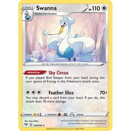 Swanna 149/189 - SWSH03 Darkness Ablaze