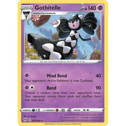 Gothitelle 75/189 - SWSH03 Darkness Ablaze