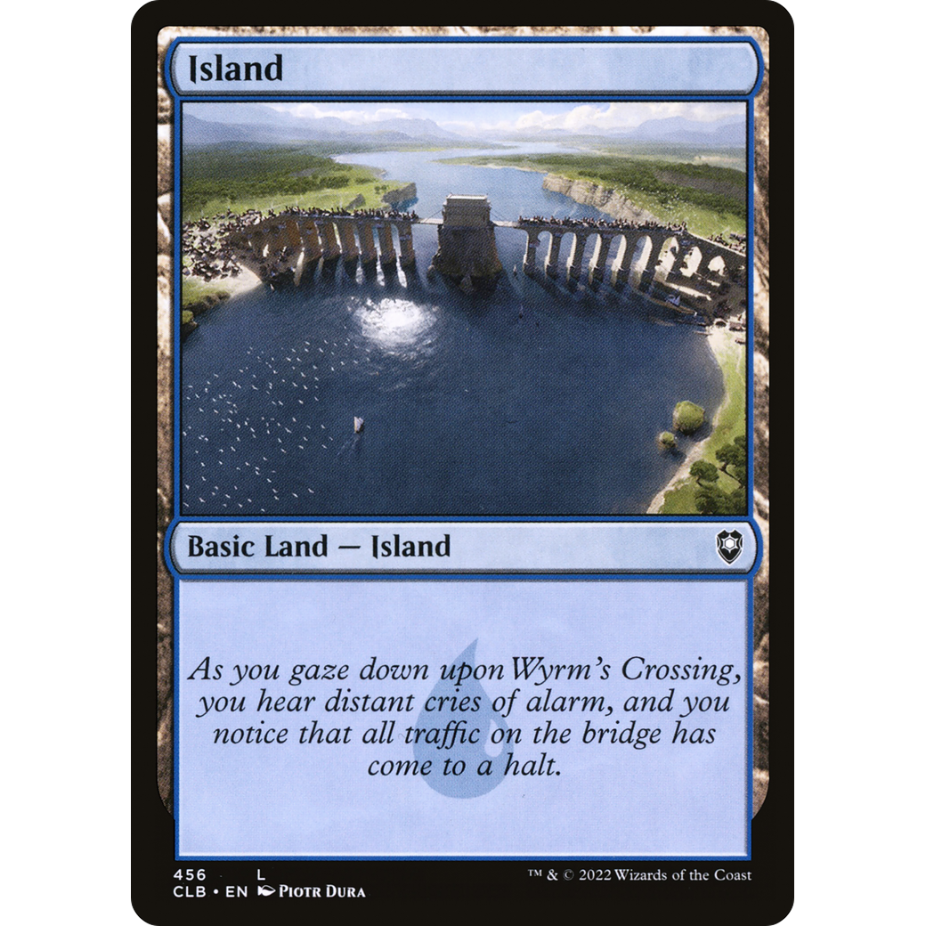 Island (CLB-456) - Commander Legends: Battle for Baldur's Gate Foil