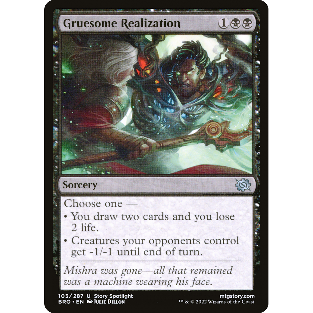 Gruesome Realization (BRO-103) - The Brothers' War Foil