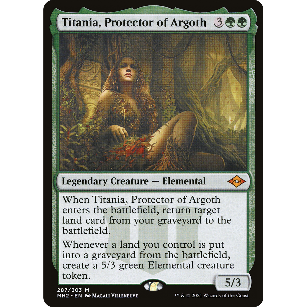 Titania, Protector of Argoth (MH2-287) - Modern Horizons 2 Foil