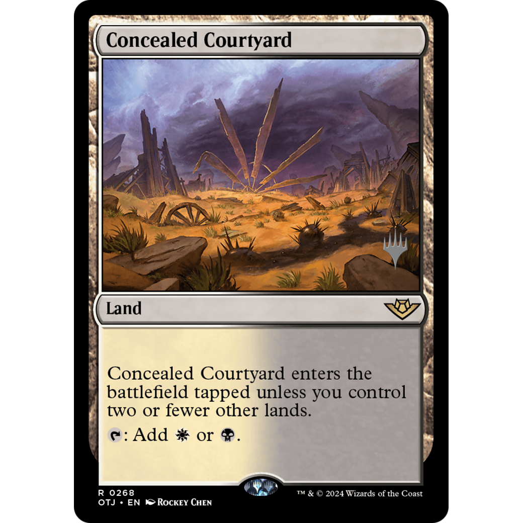 Concealed Courtyard (PPOTJ-268P) - Outlaws of Thunder Junction Promos