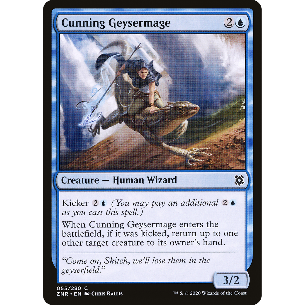 Cunning Geysermage (ZNR-055) - Zendikar Rising