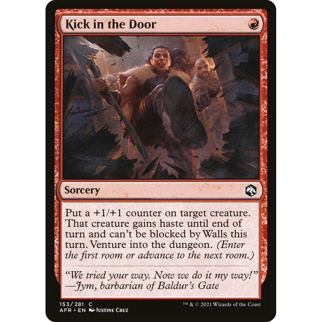 Kick in the Door (AFR-153) - Adventures in the Forgotten Realms Foil