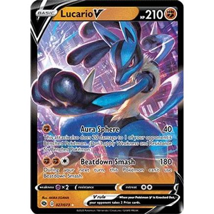 Lucario V 27/73 - Champions Path Holofoil