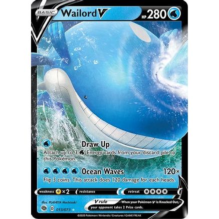 Wailord V 13/73 - Champions Path Holofoil