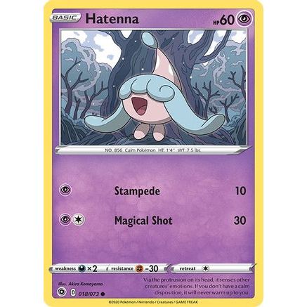 Hatenna 18/73 - Champions Path Reverse Holofoil
