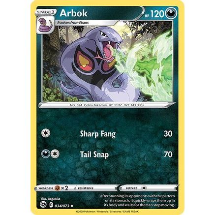 Arbok 34/73 - Champions Path Reverse Holofoil