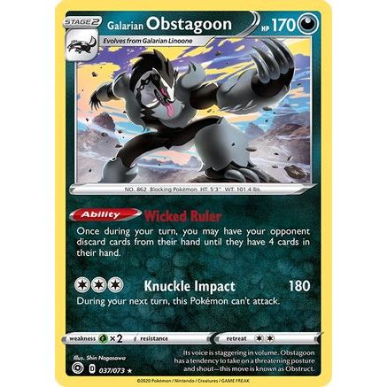 Galarian Obstagoon 37/73 - Champions Path Holofoil