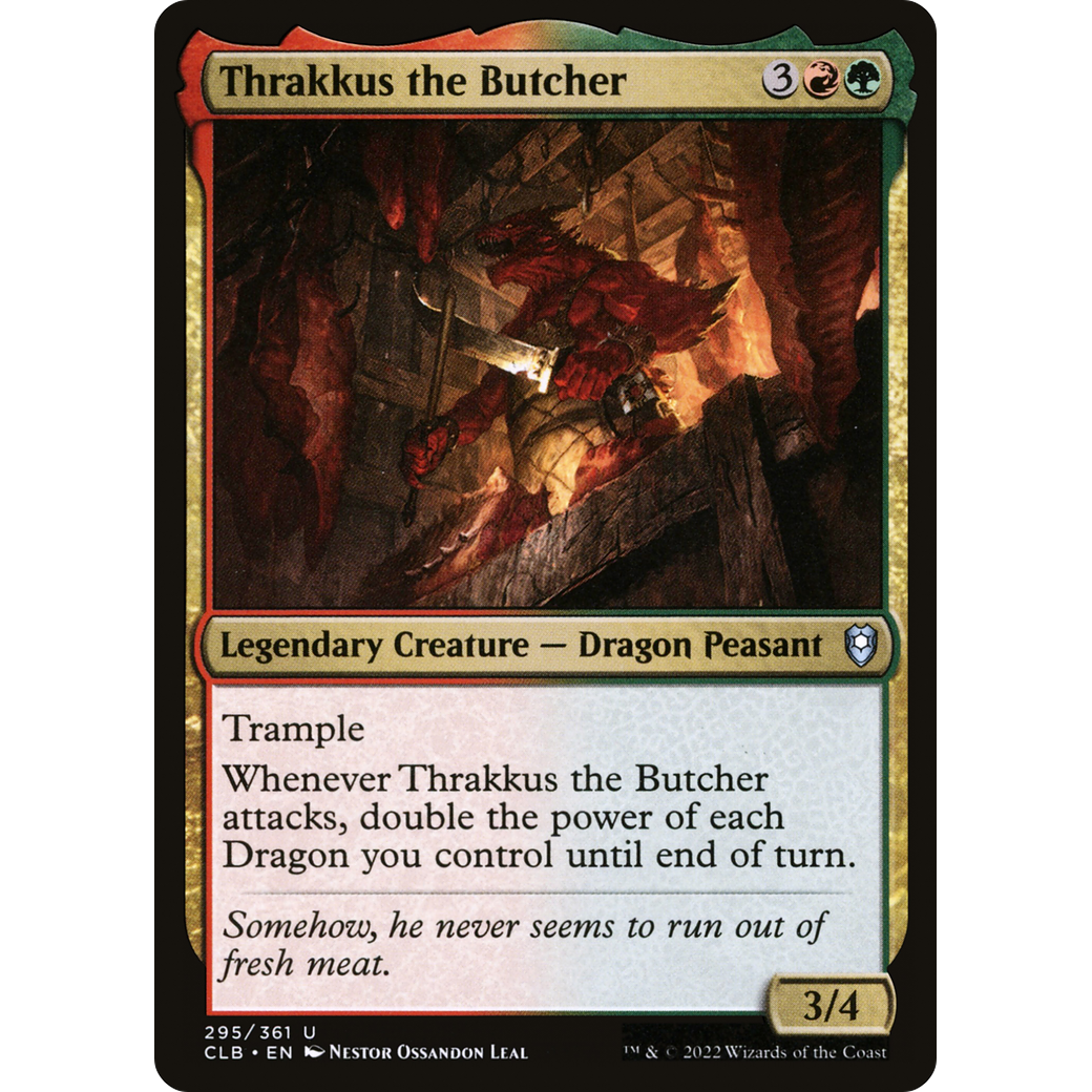 Thrakkus the Butcher (CLB-295) - Commander Legends: Battle for Baldur's Gate Foil