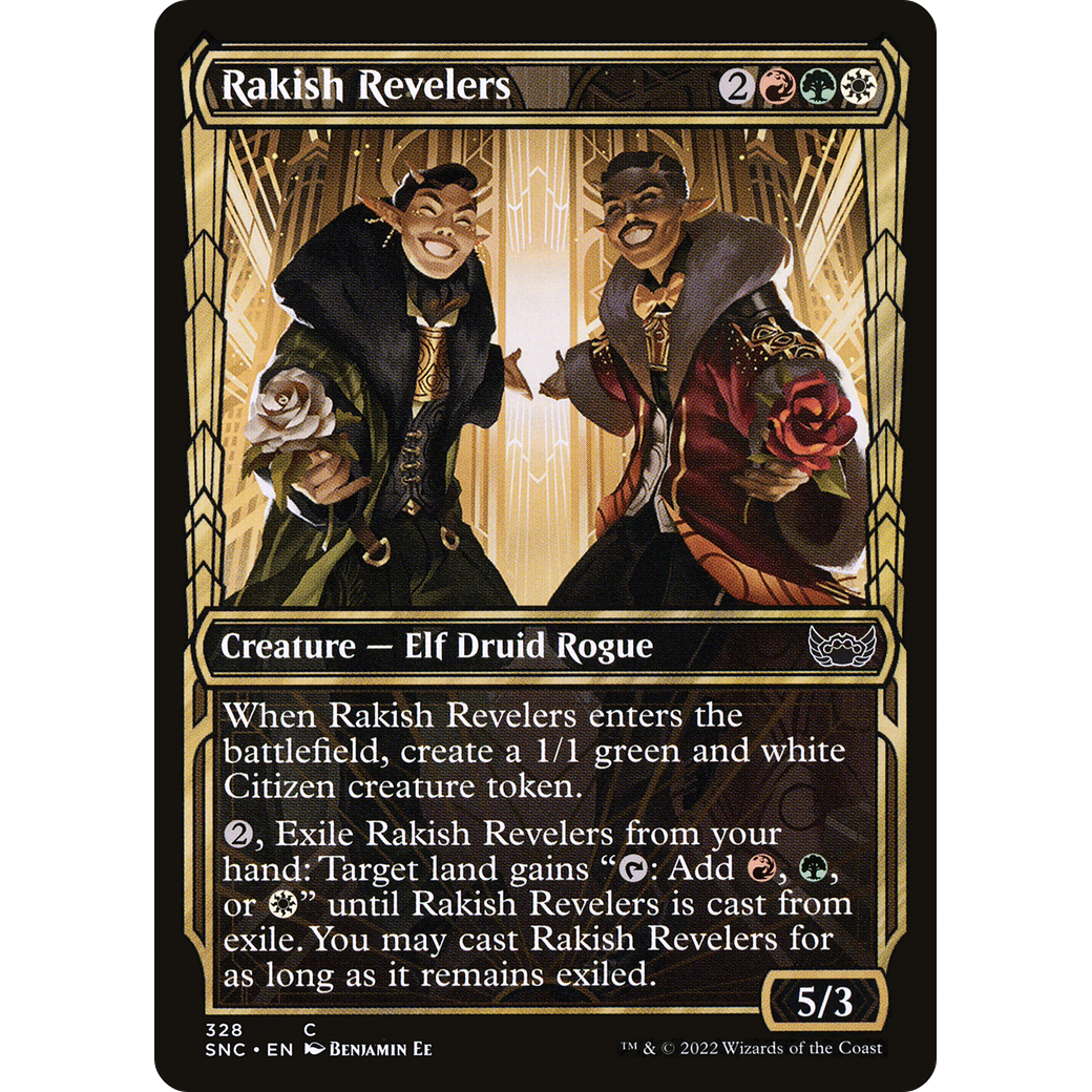 Rakish Revelers (Showcase) (SNC-328) - Streets of New Capenna: (Showcase) Foil