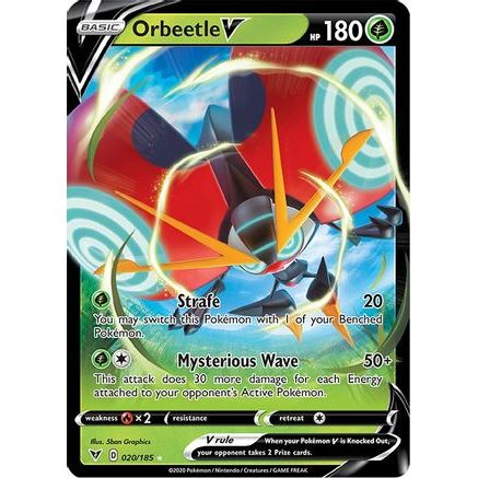 Orbeetle V 20/185 - SWSH04 Vivid Voltage Holofoil
