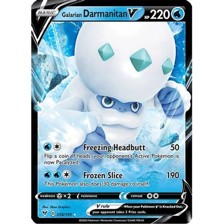 Galarian Darmanitan V 36/185 - SWSH04 Vivid Voltage Holofoil