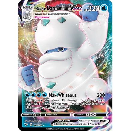 Galarian Darmanitan VMAX 37/185 - SWSH04 Vivid Voltage Holofoil