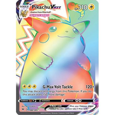 Pikachu VMAX (Secret) 188/185 - SWSH04 Vivid Voltage Holofoil