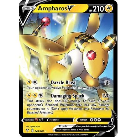 Ampharos V 49/185 - SWSH04 Vivid Voltage Holofoil