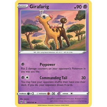 Girafarig 65/185 - SWSH04 Vivid Voltage Reverse Holofoil