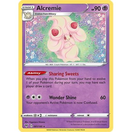Alcremie 81/185 - SWSH04 Vivid Voltage Reverse Holofoil