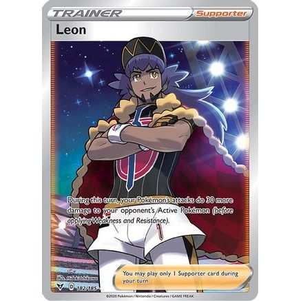 Leon (Full Art) 182/185 - SWSH04 Vivid Voltage Holofoil