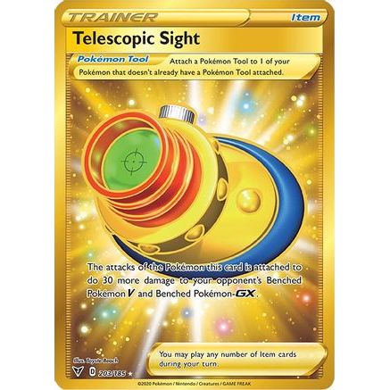 Telescopic Sight (Secret) 203/185 - SWSH04 Vivid Voltage Holofoil